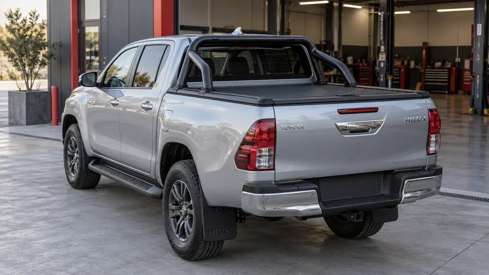 Иллюстрация оснащения: Toyota Hilux установлены : дуга и роллета механическая